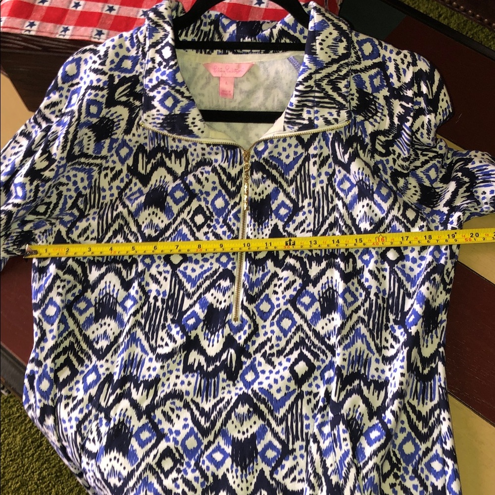 Lilly Pulitzer Oh My Cod Beckon Blue Skipper Dress Women’s Size Large - Picture 12 of 13